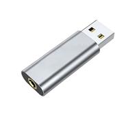 Carte son de poche USB vers adaptateur de 3,5 mm pour écouteurs, micro, ordinateur portable, USB léger vers adaptateur de jeu