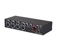 Carte son d'enregistrement à 4 canaux avec interface audio sans pilote, carte son USB 4 sorties 4 sorties 24 bits/192 kHz 48 V alimentation fantôme pour enregistrement professionnel de streaming en