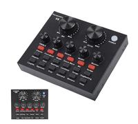 Carte son en direct - Console de mélangeur audio, interface de changeur de voix | Carte de contrôleur d'équipement de streaming, panneau d'enregistrement en studio, configuration de la production musi