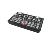 Carte son en direct, équipement de Podcast DJ, compatible, mélangeur Au-dio fantôme 48V, changeur voix for la diffusion Débutants et professionnels