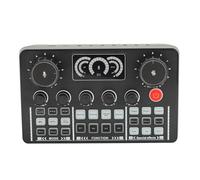 Carte Son en Direct, Mixeur Audio Mobile pour Enregistrement karaoké Externe USB, Carte Son Bluetooth 5.0 pour Enregistrement en Studio, Table de Mixage DJ, Enregistrement de
