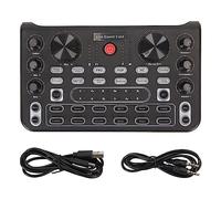 Carte son en direct Multi effets Bluetooth Noise Reduction Sound Board Board Portable Indoor Outdoor DJ Karaoke Black
