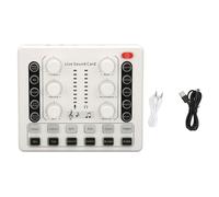 Carte Son en Direct, Multiples Effets sonores de lumière ambiante pour la Carte Audio Vocation quadricœur Chip Sound Board pour Streaming en Direct, à Domicile, ktv, Chat