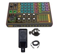 Carte son en direct pour ordinateur et téléphone portable pour chant, chat en ligne avec 3 modes de réverbération, 9 scènes, 20 échauffements spéciaux