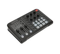 Carte Son en Direct, Table de Mixage Audio Portable Multifonctionnelle, Console de Mixage Sonore DJ à Réduction de Bruit, Carte de Mixage Sonore avec Changeur de Voix, pour Diffusion en Direct, PC, St