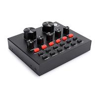 Carte Son en Direct, téléphone PC Réglage du Volume Bluetooth Changement de Voix Carte Son de Diffusion en Direct Mélangeur de changeur d'effet sonore Audio