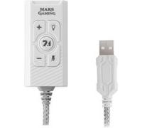 Carte Son Externe 7.1 USB Mars Gaming MSC2 Blanc PS5 PS4 PC Switch Mac G