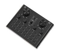 Carte son externe avec connexion BT contrôle du volume Plug and Play haute performance multifonction pour PC, smartphone, microphone, casque, accompagnement diffusion en direct, diffusion, chant