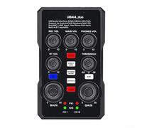 Carte son externe avec design portable pour chanter et diffuser en direct, équipée d'une entrée audio améliorée et d'un matériau ABS