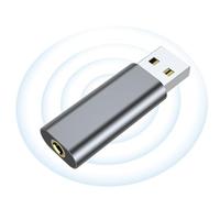 Carte Son Externe - Carte Son Externe 3,5 Mm pour La Prise Et Le Jeu des Ordinateurs Portables, Adaptateur De Casque USB, Audio USB sans Pilote, Adaptateur Audio De Casque Externe pour Le Je