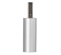 Carte Son Externe, Carte Son USB Externe en Alliage d'aluminium de 3,5 mm / 0,1 Pouce pour Le Bureau et la Maison(Argent)