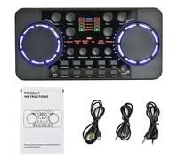 Carte son externe, mélangeur de Microphone USB pour enregistrement/diffusion en direct