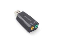 Carte Son Externe USB 2.0 Gembird SC-USB2.0-01, Chipset CMedia CM108B, 2x 3.5mm, Compatible Windows 7/8/10, Plug & Play, Noir, 23x52x12mm