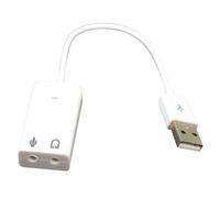 Carte son externe USB 2.0 virtuel 7.1 canaux,adaptateur pour ordinateur portable