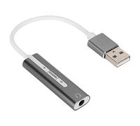 Carte Son Externe USB, Aluminium Éclairage RGB 7.1 Surround, Carte Audio Haute Performance pour Gamers, Créateurs de Contenu et Streaming en Direct