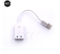 Carte son externe USB avec câble,carte son,adaptateur,ordinateur portable Mac,blanc,virtuel 2.0,canaux 7.1,3D,haute qualité