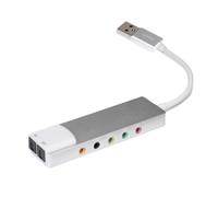 Carte son externe USB avec son numérique SPDIF pour systèmes de son surround 5.1 et 7.1 Corps en aluminium