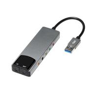 Carte son externe USB avec son numérique SPDIF pour systèmes de son surround 5.1 et 7.1 Corps en aluminium