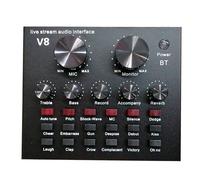 Carte Son Externe Usb Pour Microphone De Téléphone Portable En Direct, Interface Audio Avec Bluetooth