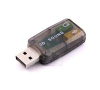 Carte son externe USB vers 3D,adaptateur 5.1 canaux,pour Microphone professionnel,3.5mm,1 pièce