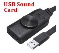 carte son externe USB virtuel 7.1 canaux, noir, adaptateur Audio stéréo 3.5mm, haute qualité, pour casque, micro, ordinateur portable, 1 pièce