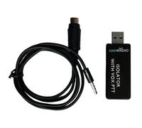Carte son isolante avec PTT pour radio amateur, interface mode numérique avec codec audio, port USB, bouton manuel et commande vocale, compatible avec Windows, Macos, Linux, pour