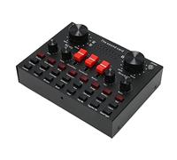 Carte Son Live, 16 Effets Sonores V8S Voice Changer Connexion sans Fil, 8 Modes Amusants, Carte de Mixage Sonore pour karaoké, Design Léger