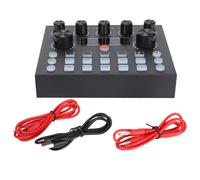 Carte son live avec mixeur audio externe USB V8 pour enregistrement karaoké, diffusion en direct, enregistrement de chansons, chat vocal, réglage