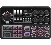 Carte Son Mtlavishness Live, changeur de Voix Externe, mixeur Audio BT, avec Plusieurs Effets sonores, pour Smartphone, Ordinateur, Diffusion en Direct, Enregistrement, Jeux vidéo
