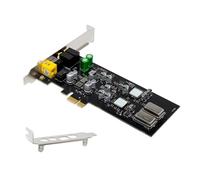 Carte son numérique PCIe haute précision offrant un échantillonnage 16/24 bits 48 kHz pour systèmes de décodage professionnels CM108AH Optiques Carte numérique coaxiale