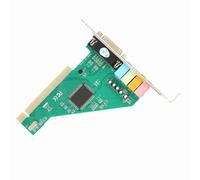 Carte Son PCI 4 4.1 Canal PCI pour Ordinateur de Bureau Stéréo Surround CMI8738, Reproduction Duplex Complète et pour XP/NT, Contiennent Un Disque Optique