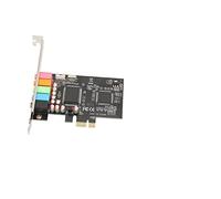 Carte Son PCIE 5.1 Carte Son Interne Enregistrement de Lecture de Son Surround 6 canaux Carte Son PCI Express 24 Bits 48 kHz pour Le Divertissement de Jeu de cinéma Maison
