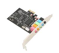 Carte son PCIe 5.1, carte son numérique PCIE audio 6 canaux, carte audio PCIe stéréo 3D, puce CMI8738 24 bits 48 kHz avec port PCI Express pour A3D 1.0 et DS3D