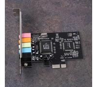 Carte son PCIe 5.1, PCI Express Surround 3D carte audio pour PC avec haute performance sonore directe et support bas profil