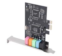 Carte Son PCIe 5.1, Surround PCI Express Audio StéRéO 3D avec Haute Performance Sonore PC Puce CMI8738