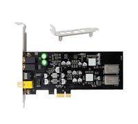 Carte son PCIe pour utilisation en studio 24 bits 48 kHz Boîtier en métal Optique Sortie coaxiale CM108AH PCIe Carte son