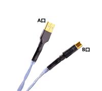 Carte Son Plaquée Argent Usb 2.0 A-B,5n Occ,Décodeur,Port Carré,Données Dac,Câble Audio Numérique Hifi - Type A-B-2m