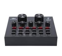 Carte Son pour Diffusion en Direct, Carte d'effets Sonores V8, Carte Son de Diffusion en Direct, Téléphone Portable, Hôte USB, Ordinateur Multifonction, karaoké