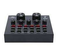 Carte Son pour Le Streaming en Direct, Carte Son de Diffusion en Direct V8, Carte D'effets Sonores, Téléphone Portable, Hôte USB, Ordinateur Multifonction, karaoké