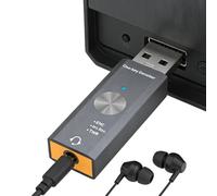 Carte Son pour PC,Convertisseur USB 3.5mm Réduction de Bruit - Adaptateur Jack Audio - pour Jeu Streaming en Direct Production Musicale Studio D'Enregistrement À Domicile Podcast Voix Off Réunion