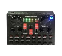 Carte Son pour PC, mixeur Audio pour Le Streaming | Console de Carte Son,Console de Carte Son Pratique, Carte de changeur de Voix compacte Portable pour Studio DJ stéréo