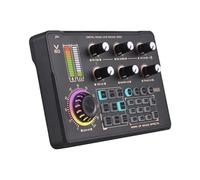 Carte son professionnelle pour DJ, mixeur audio avec puce numérique double cœur avancée, changeur de voix, interface audio sans fil BT 5.0, batterie rechargeable intégrée pour la