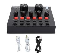 Carte Son Professionnelle V8j, Réglage Multifonctionnel, Usb Noir, Lettres Anglaises, Changeur De Voix Pour Téléphone Portable