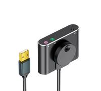 Carte son stéréo externe USB avec contrôle des volumes USB vers adaptateur son 3,5 mm pour PC portable casque de bureau