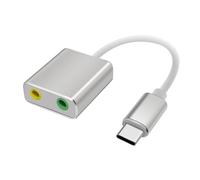 Carte son stéréo externe USB avec prise jack 3,5 mm pour casque