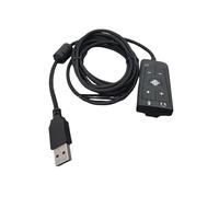 Carte son stéréo externe USB vers prise jack 3,5 mm pour casque Cloud2 7.1 - Adaptateurs audio stéréo télécommande pour casque