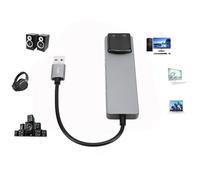 Carte Son Surround USB 7.1, SPDIF numérique Haute résolution, adaptateurs de Son Externe, Port d'entrée USB 2.0, amplificateur de Diffusion en Direct pour Ordinateur Portable
