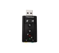 Carte son USB 7.1 externe son 3D Surround dynamique touches fonctionnelles comprises