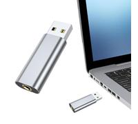 Carte Son USB - Adaptateur auxiliaire 3,5 mm USB avec Configuration Plug and Play | Convertisseur d'interface Audio Compact pour Ordinateur Portable, Casque, entrée Microphone, Lecture de Musique