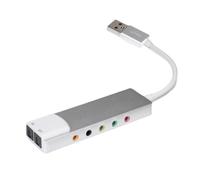 Carte son USB avec adaptateur son 5.1 canaux pour home cinéma et configurations de jeu